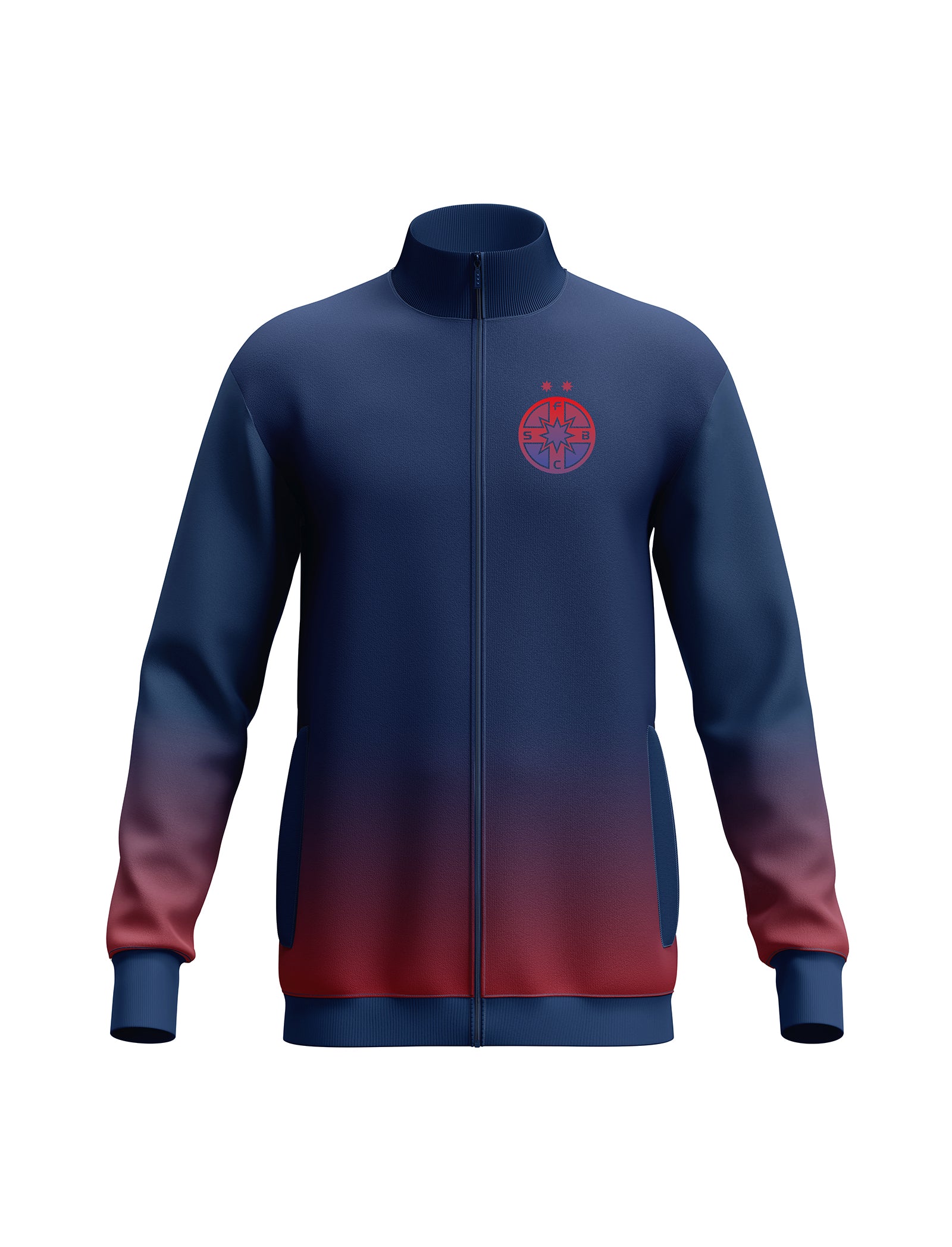 Bluza Adulti cu Fermoar Gradient FCSB