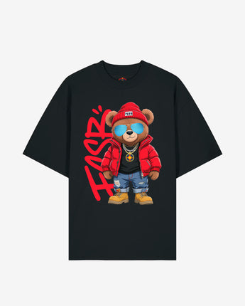 Tricou Oversized Adulti FCSB Teddy Swag Negru
