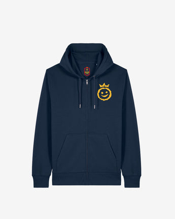 Hanorac cu Fermoar Adulti FCSB Smiley King Navy