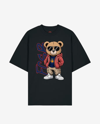 Tricou Oversized Adulti FCSB Teddy Street Negru