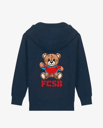 Hanorac cu Fermoar Copii FCSB Puzzle Navy