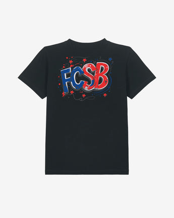 Tricou Copii FCSB Spark Negru