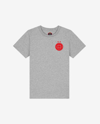 Tricou Copii FCSB Logo Rosu Gri