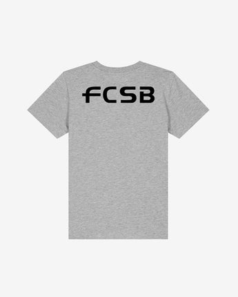 Tricou Copii FCSB Logo Negru Gri