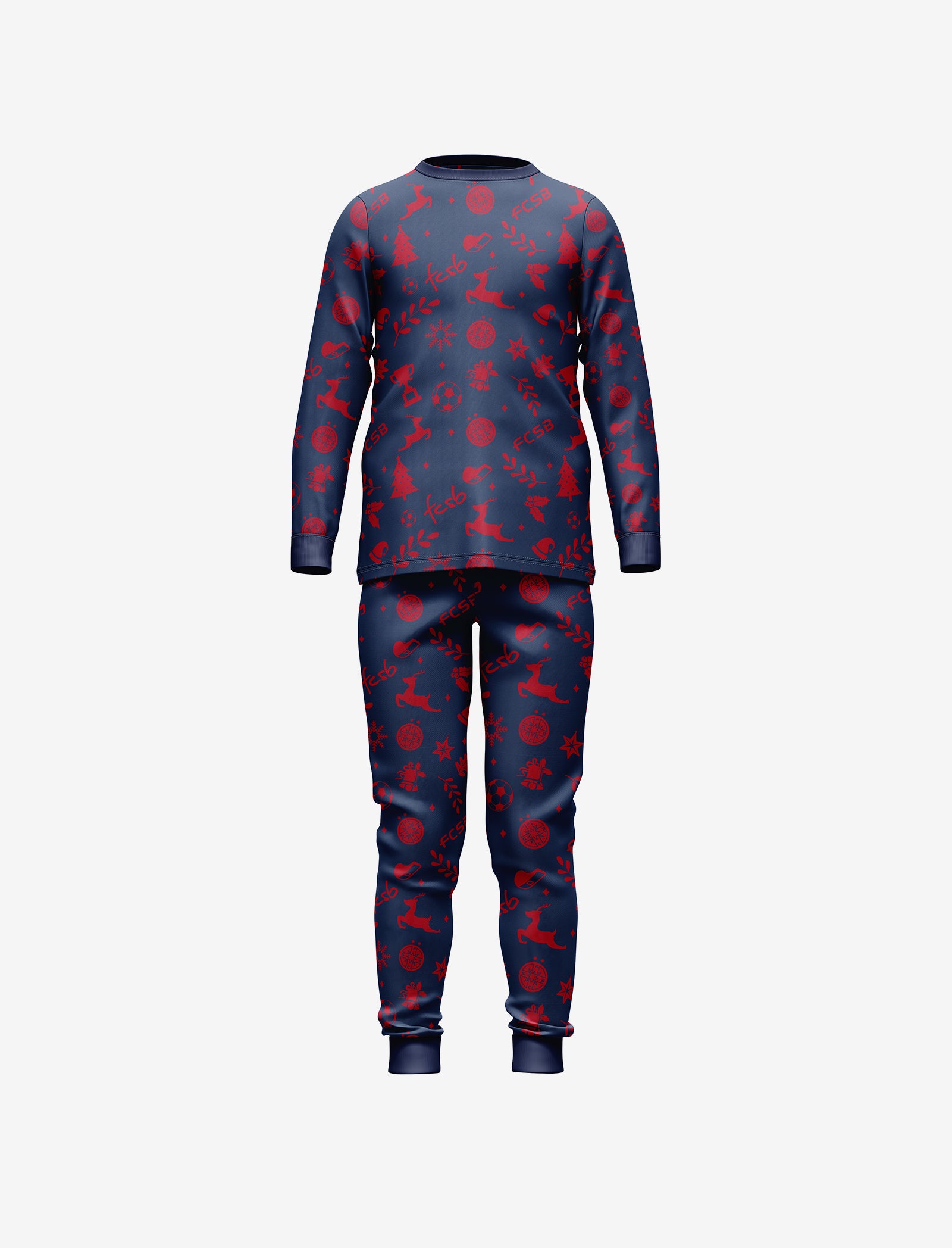 Pijama Copii Christmas FCSB
