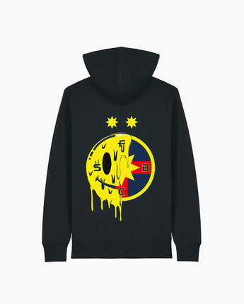 Hanorac cu Fermoar Adulti FCSB Melt Negru