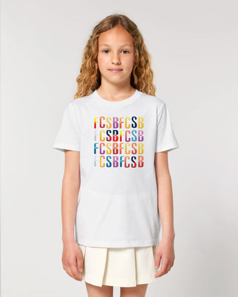 Tricou Copii Colors FCSB Alb