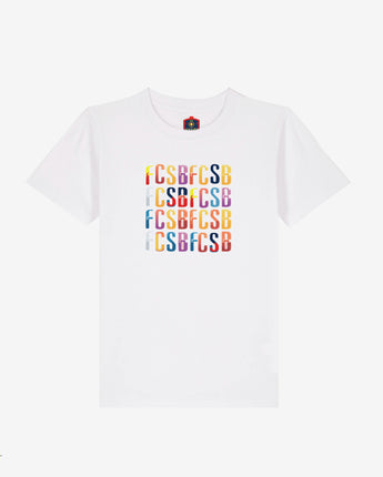 Tricou Copii Colors FCSB Alb