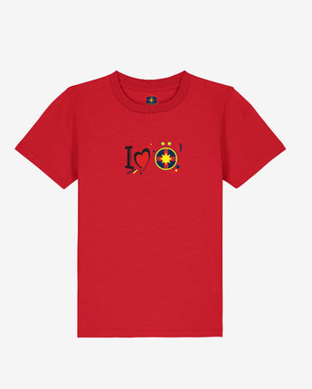 Tricou Copii I Love FCSB Rosu