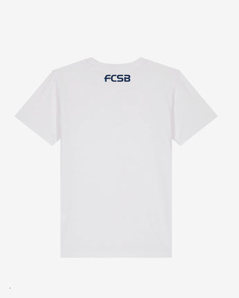 Tricou Copii Smiley FCSB Alb