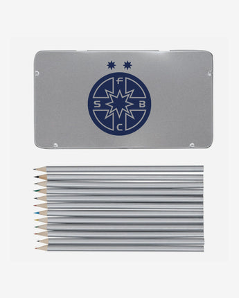 Set 12 Creioane Colorate Logo FCSB