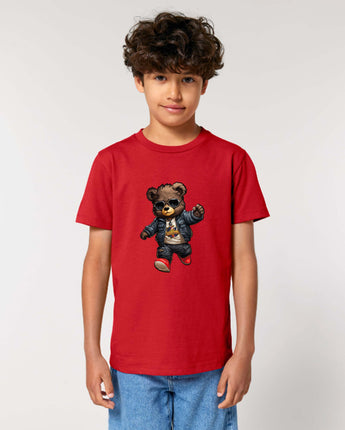 Tricou Teddy Bear Campion Copii FCSB Casual Rosu