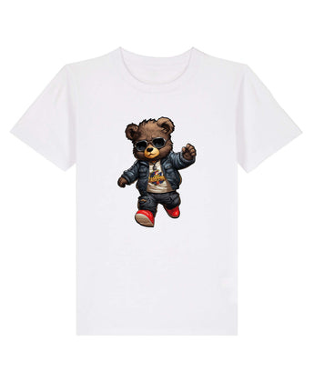 Tricou Teddy Bear Campion Copii FCSB Casual Alb