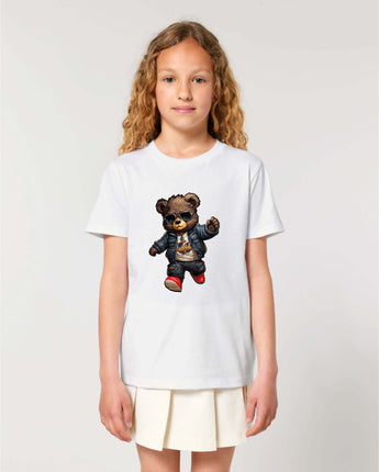 Tricou Teddy Bear Campion Copii FCSB Casual Alb