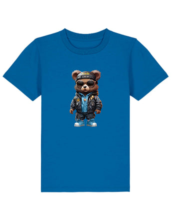 Tricou Teddy Bear Fuzzy campion Copii FCSB Casual Albastru