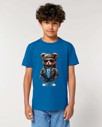 Tricou Teddy Bear Fuzzy campion Copii FCSB Casual Albastru