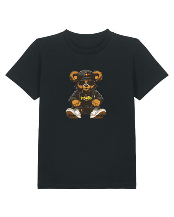 Tricou Teddy Bear Fuzzy campion Copii FCSB Casual Negru