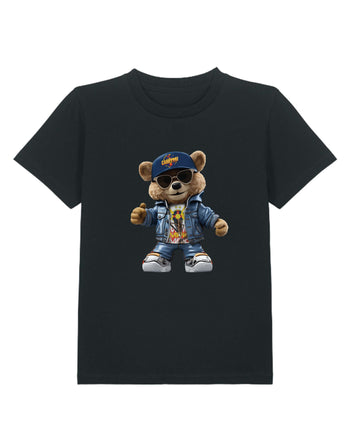 Tricou Teddy Cool Campion Copii FCSB Casual Negru