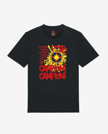 Tricou Campioni Adulti FCSB Tag Negru